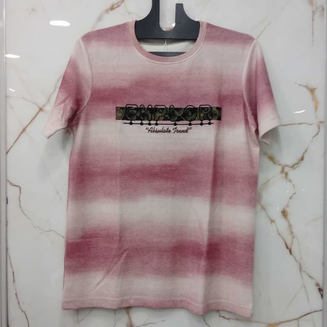 Pink and White Ombre T-Shirt