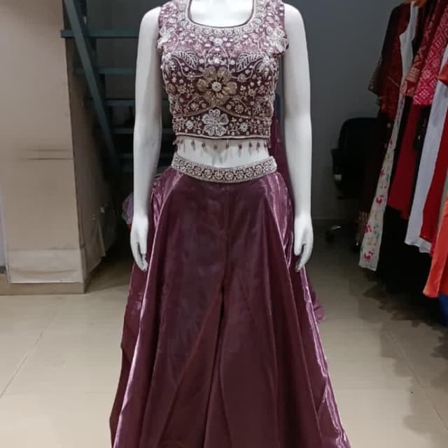 Deep Plum, Mauve Lehenga Choli