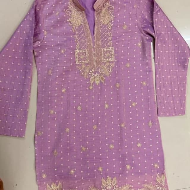 Lavender and Gold Kurta