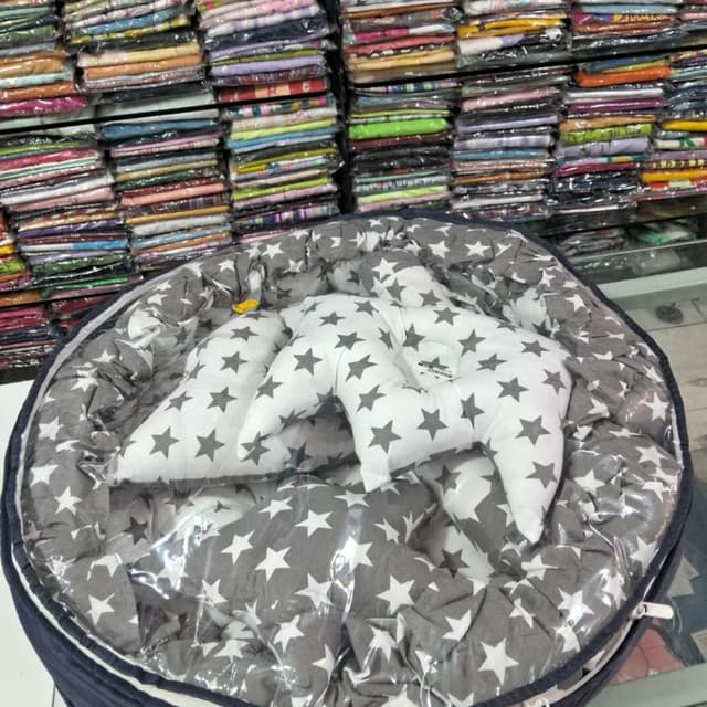 White and Grey Baby Lounger or Nest