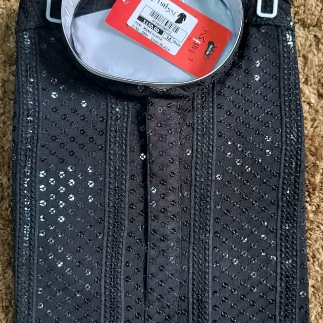 Solid Black Kurta