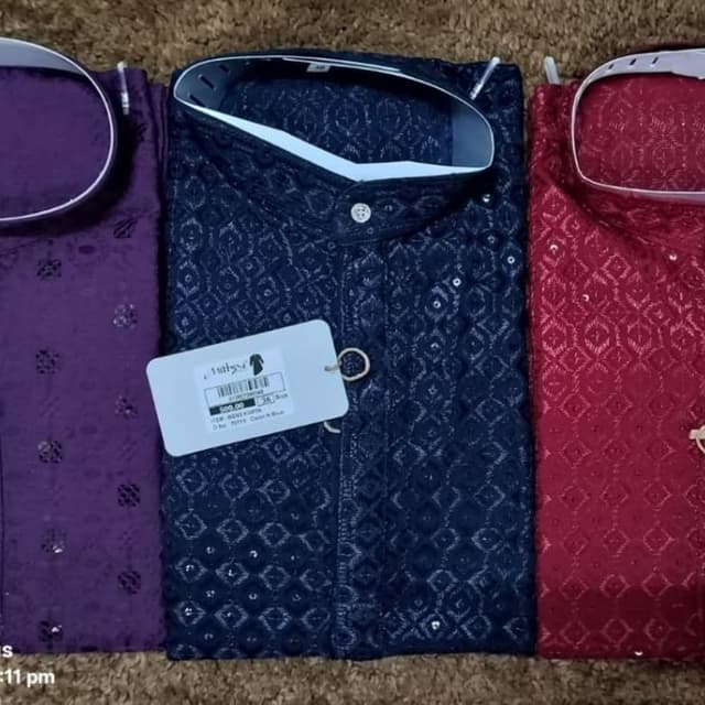 Navy Blue Kurta