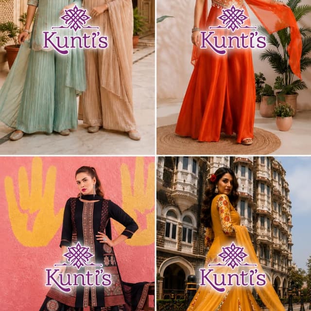 Multi-color (Sage Green, Beige, Orange, Black, Yellow) Salwar Kameez and Lehenga Sets