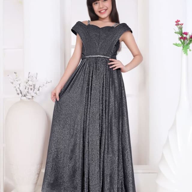 Steel Black/Dark Grey with metallic shimmer Dress