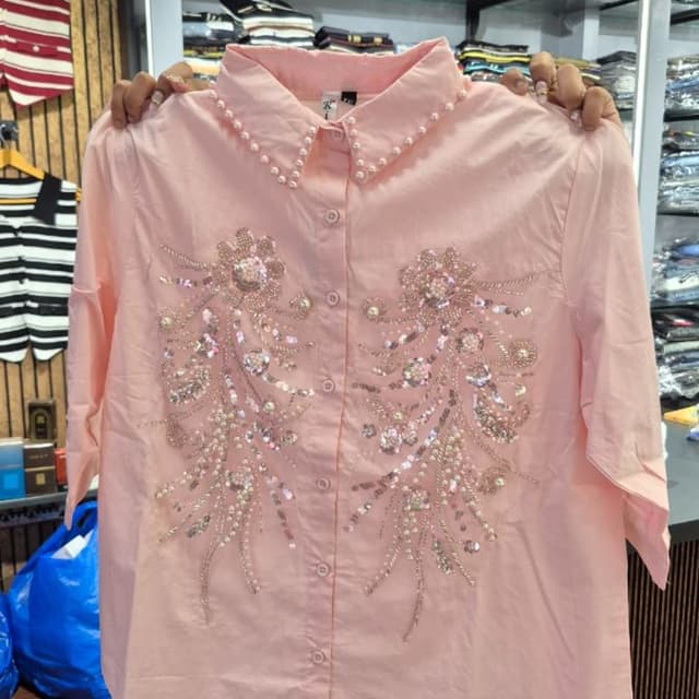 Light pink, silver Shirt