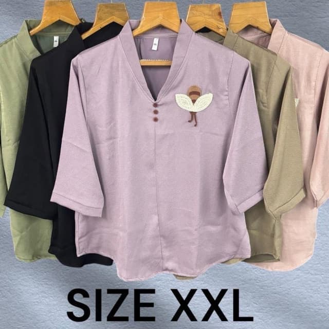 Lavender, Cream, Brown Top