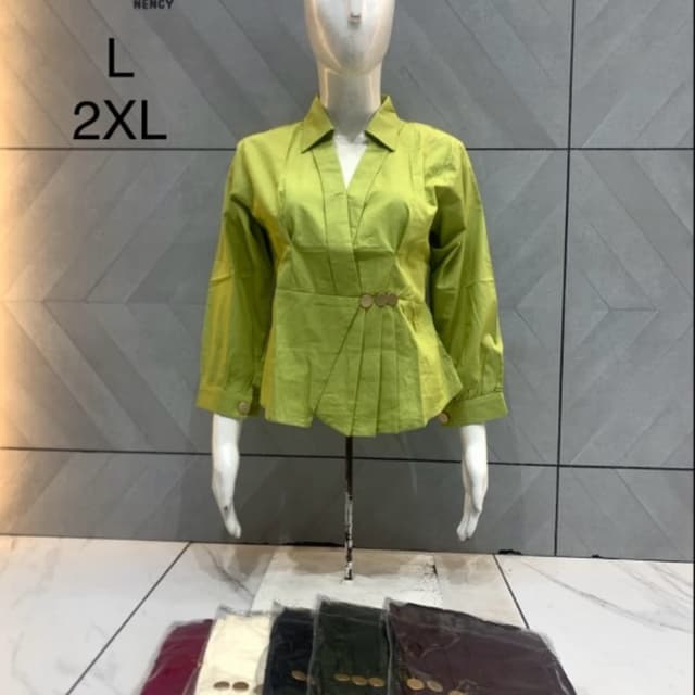 Lime Green Blouse