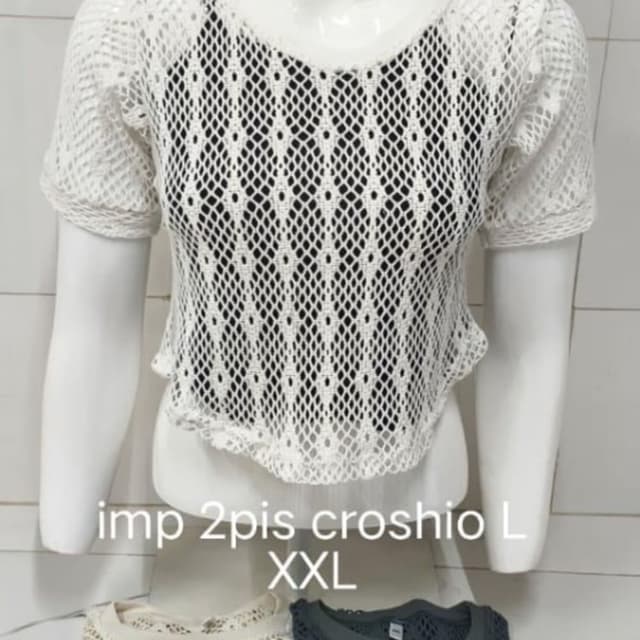 Off-white, black, grey, beige Top