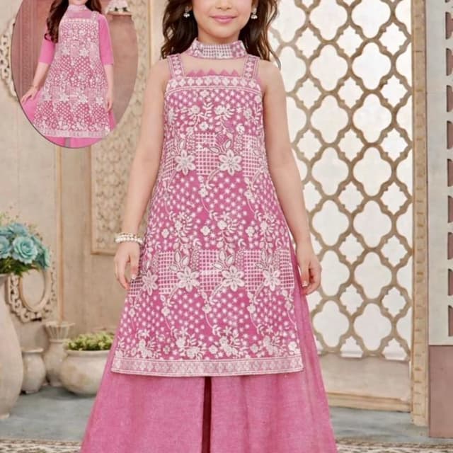 Pink and White Lehenga Choli set