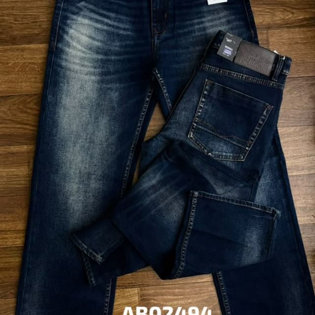 Dark Blue, Navy, Faded Indigo Jeans