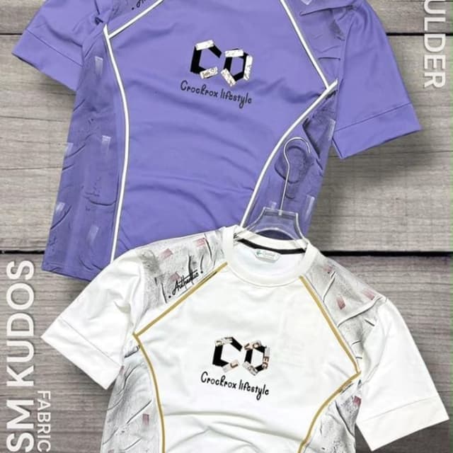 Purple, White, Black, Gold T-shirt