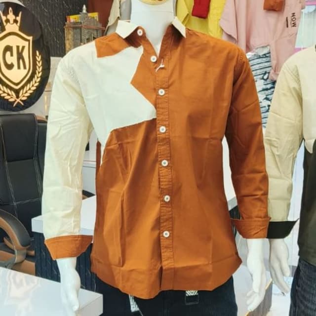 Brown and Cream Shirt