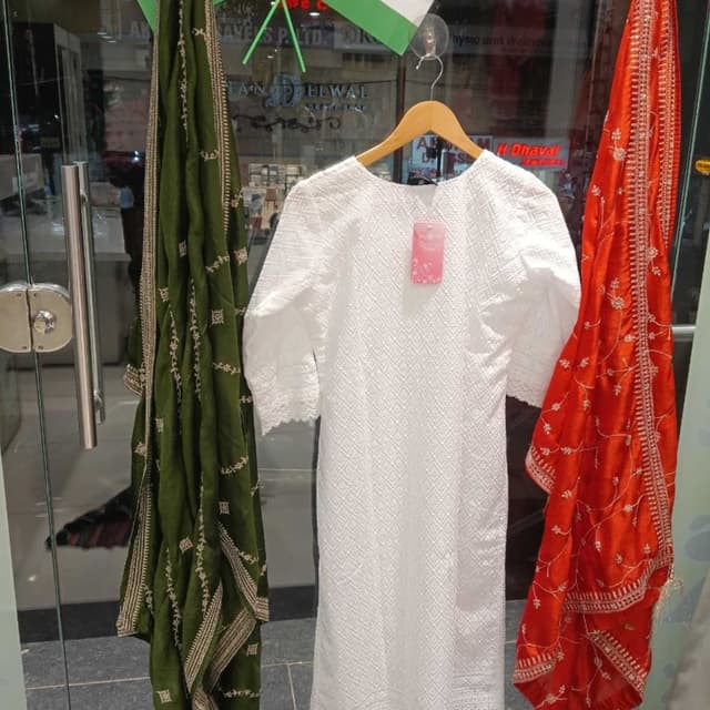 Solid white Kurti