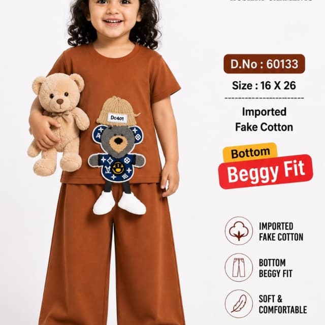 Brown and White Co-ord set