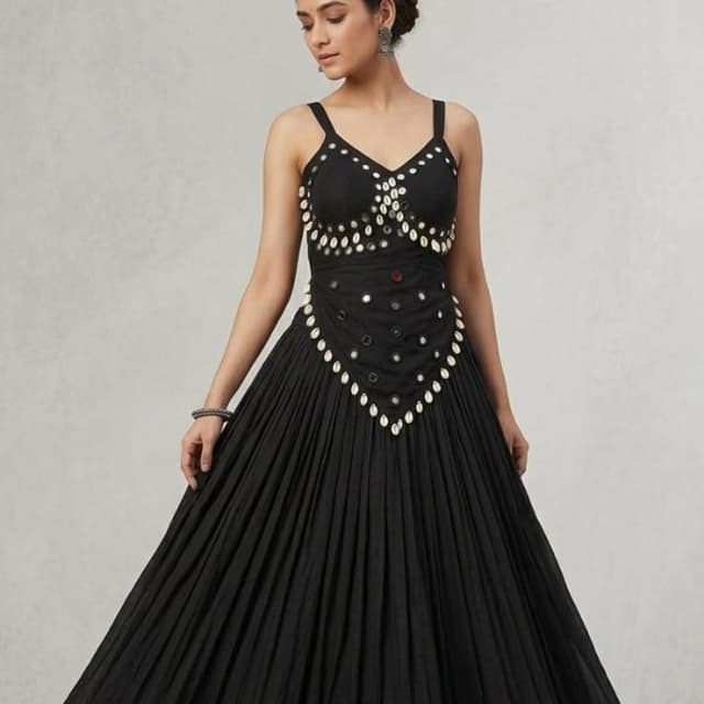 Solid Black Maxi Dress