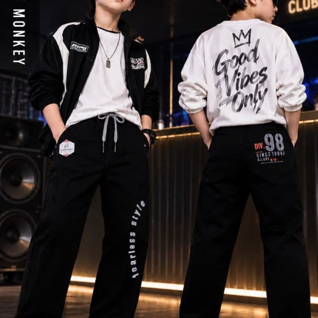 Black and White Co-ord set (Jacket and Pants)
