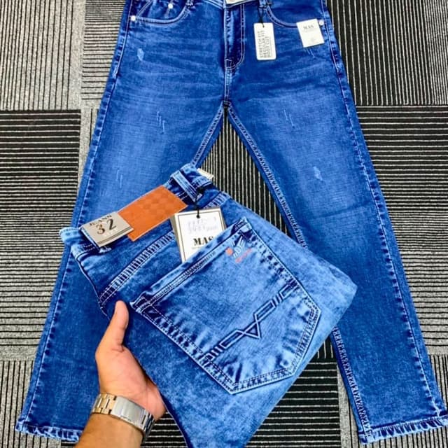 Blue, Medium Wash Indigo Jeans