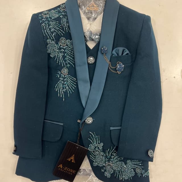 Deep Teal, Peacock Blue Blazer