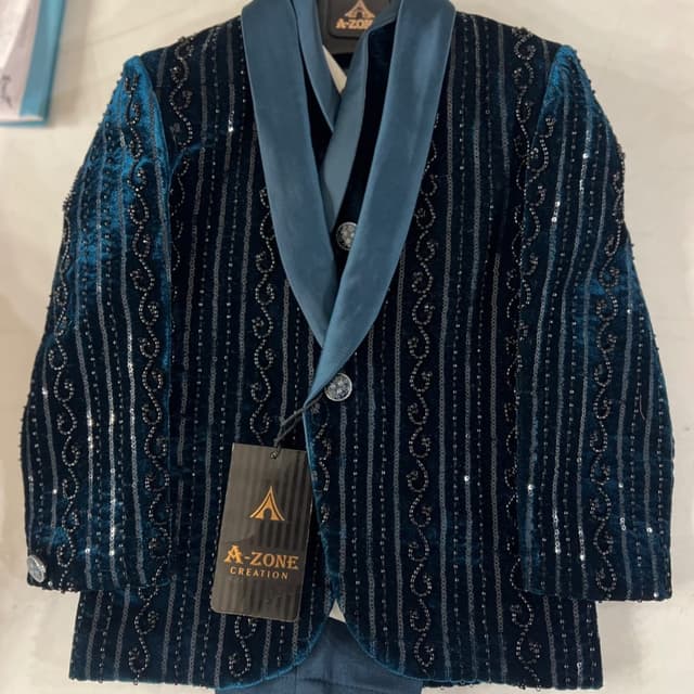 Deep Teal, Midnight Blue Blazer/Jacket