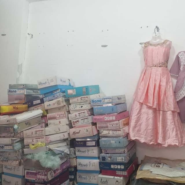 Soft pastel pink Anarkali Gown