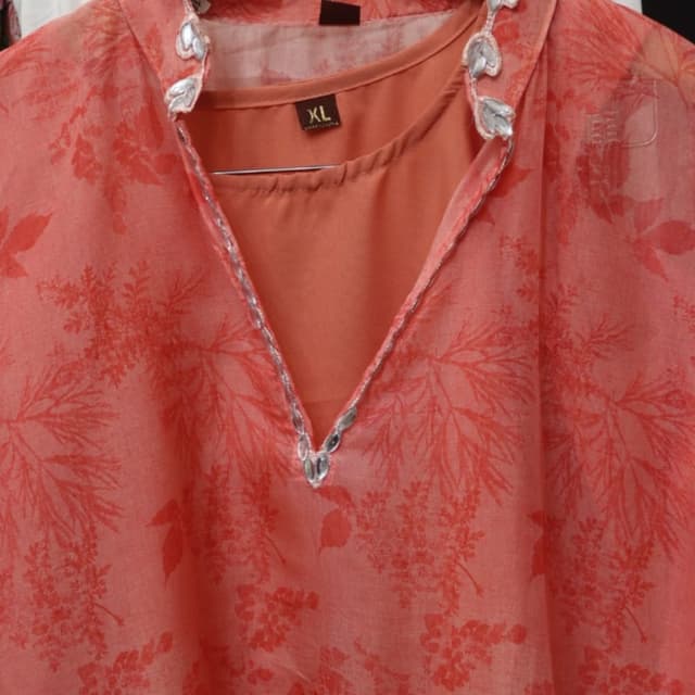 Peach, Coral Kurti