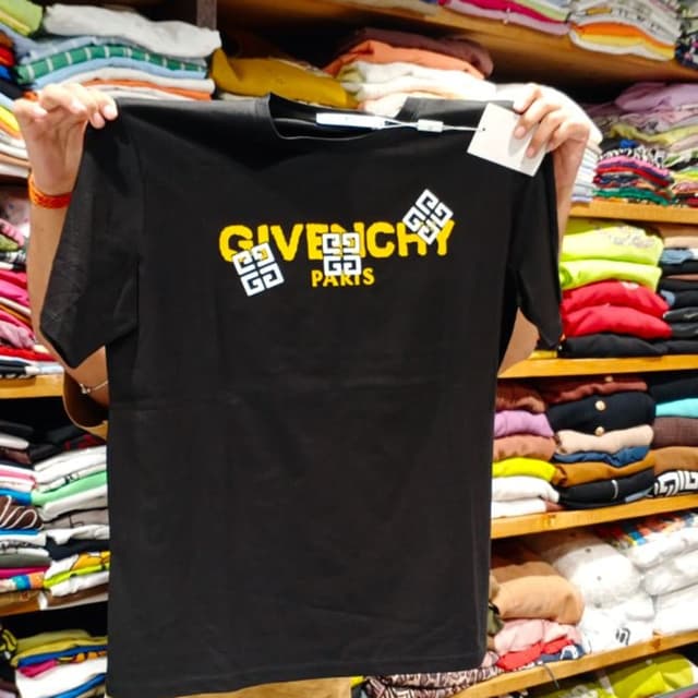 Black, Yellow, White T-shirt
