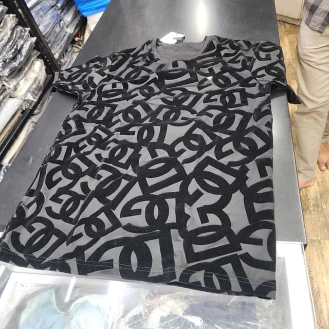 Black and Charcoal Grey T-shirt