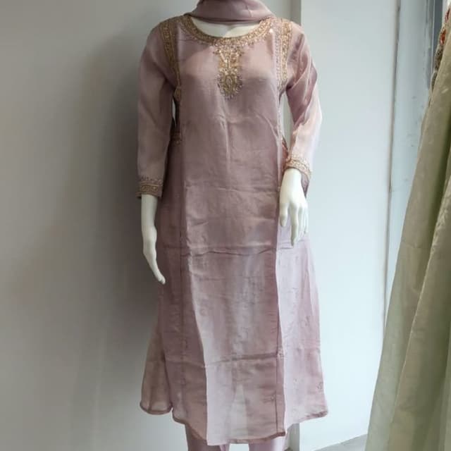 Dusty mauve or muted lavender Salwar Kameez set
