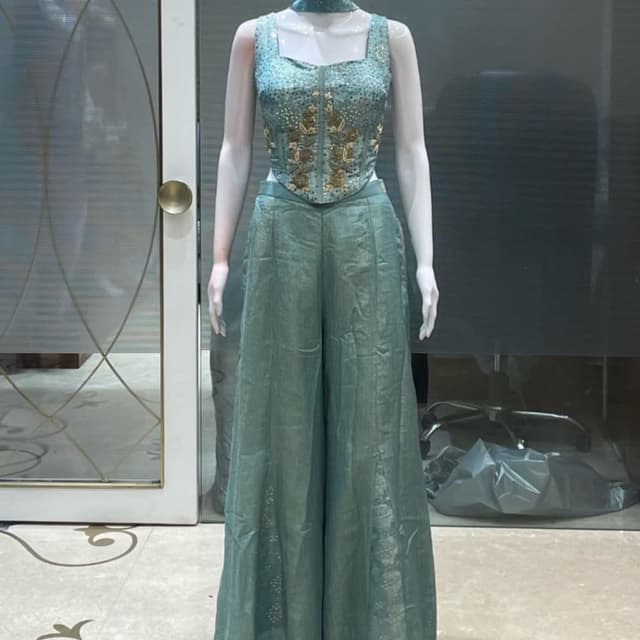 Seafoam green, Sage green, Gold Co-ord Set