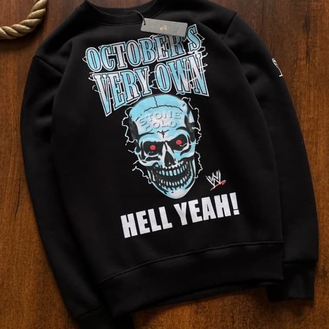 Black base with light blue, white, and red graphic accents Sweatshirt
