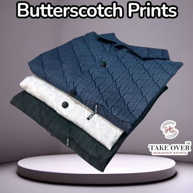 Blue, White, Black Shirt