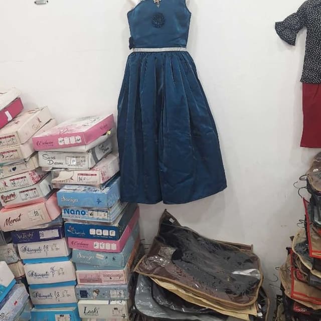 Deep Teal, Blue Dress