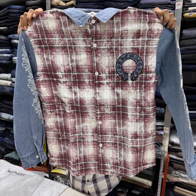 Red, White, and Blue (Denim) Shirt