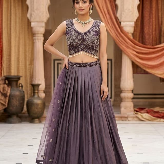 Deep Plum/Purple Lehenga Choli