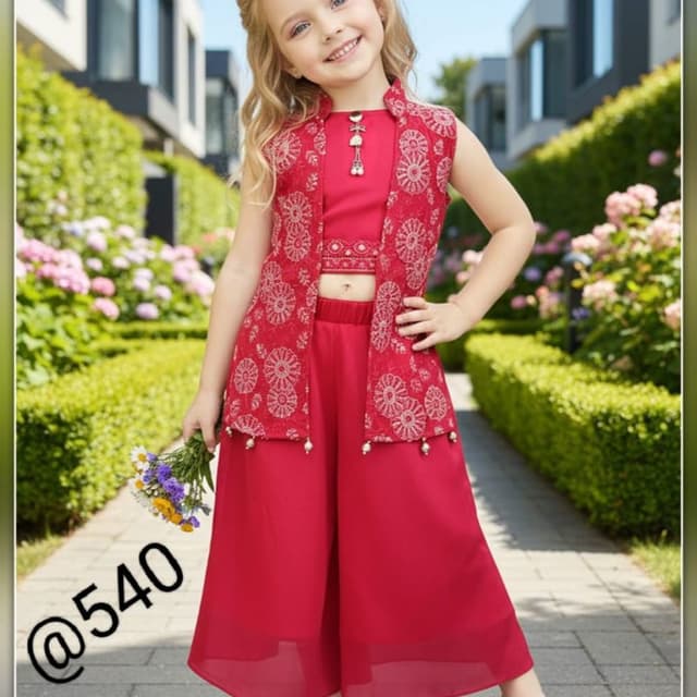 Red, Fuchsia, Pink, White Lehenga Choli with Jacket
