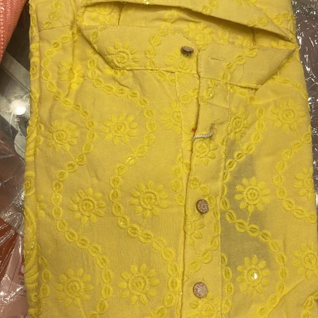 Bright Yellow Kurta