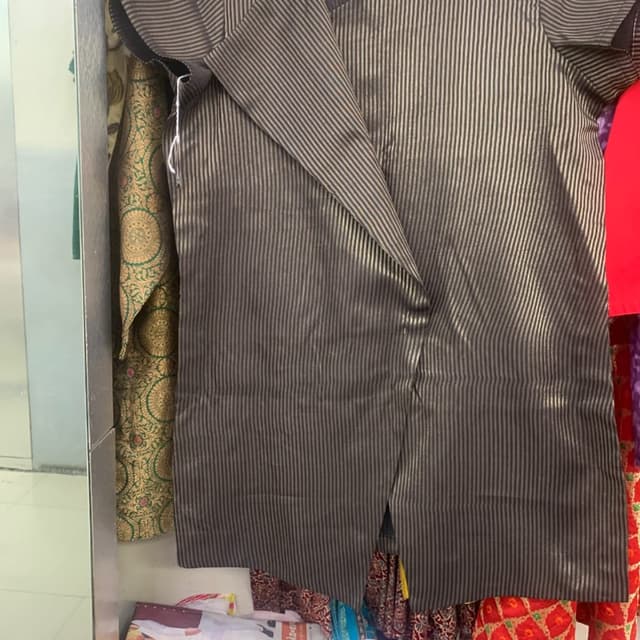 Dark brown and metallic gold Jacket
