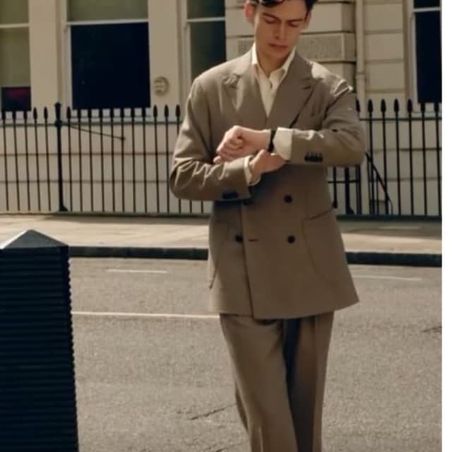 Beige, Taupe, Off-White Suit