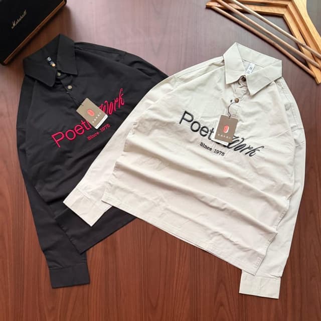 Black and Beige Shirt