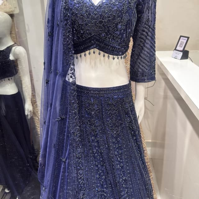Midnight Blue, Deep Navy Lehenga Choli