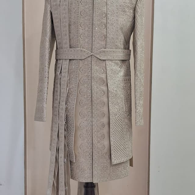 Beige, Off-white, Champagne Sherwani