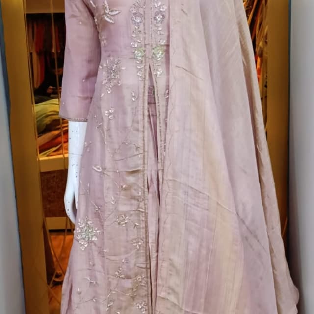 Dusty Pink, Mauve Salwar Kameez / Lehenga Style Suit