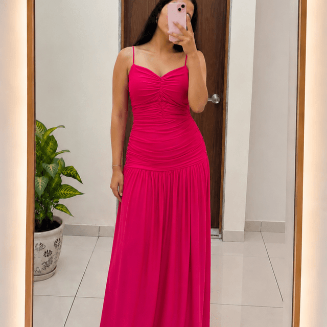 Hot pink, Magenta Dress