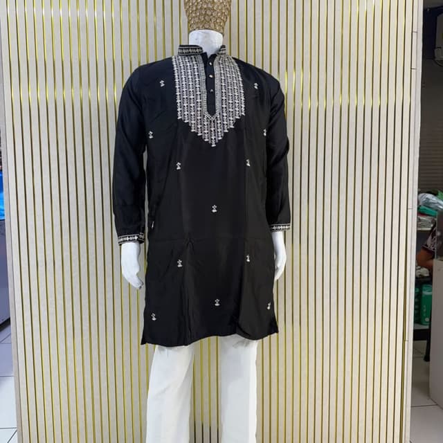 Black and white Kurta