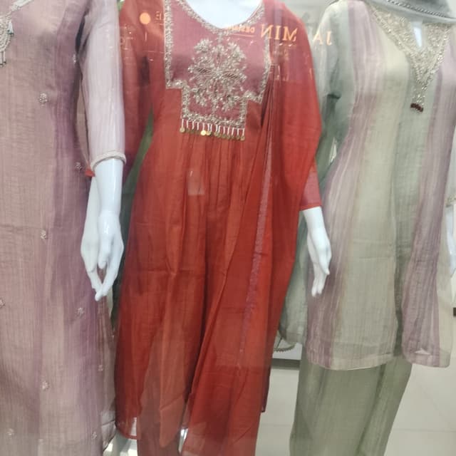 Rust Orange Kurti with pants
