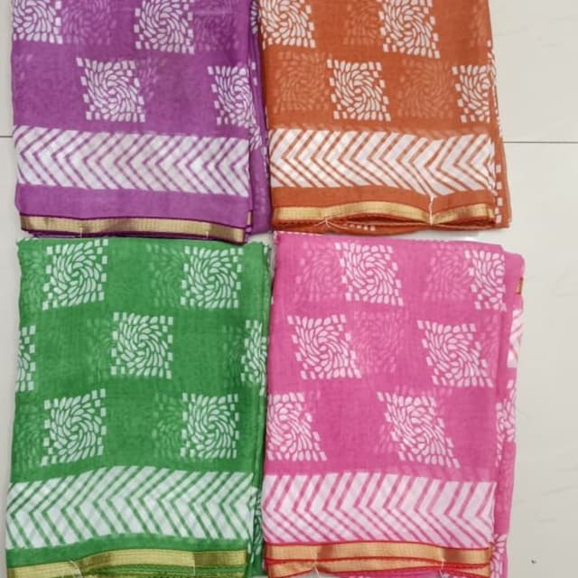 Reniyel Patti border Saree