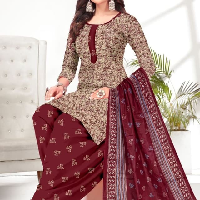 Maroon Salwar Suite