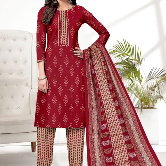 Maroon Salwar Suite