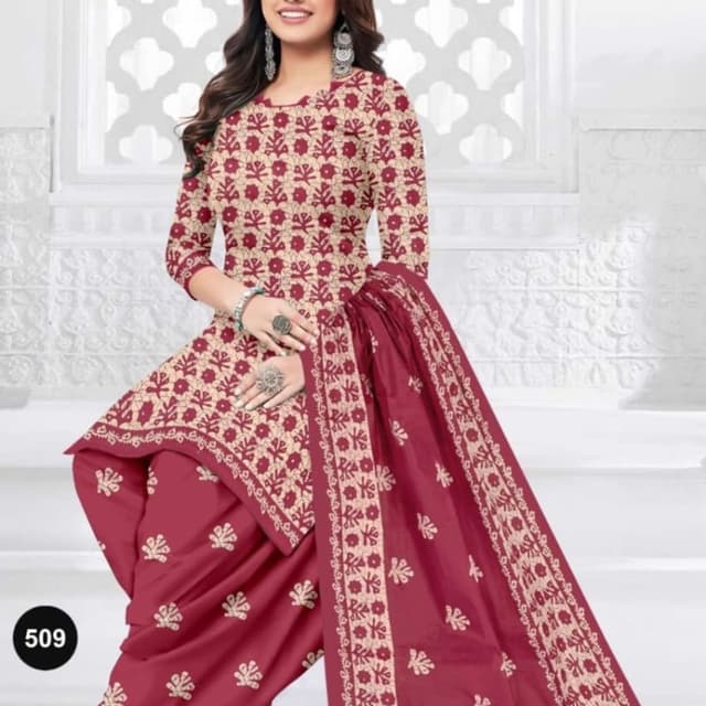 Maroon Salwar Suite