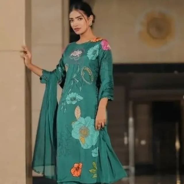 Green Salwar Suite